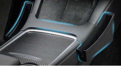 Tesla Model 3 & Model Y Center Console Silicone Side Storage Organizer – Extra Pocket Storage for Keys, Phone, & Accessories