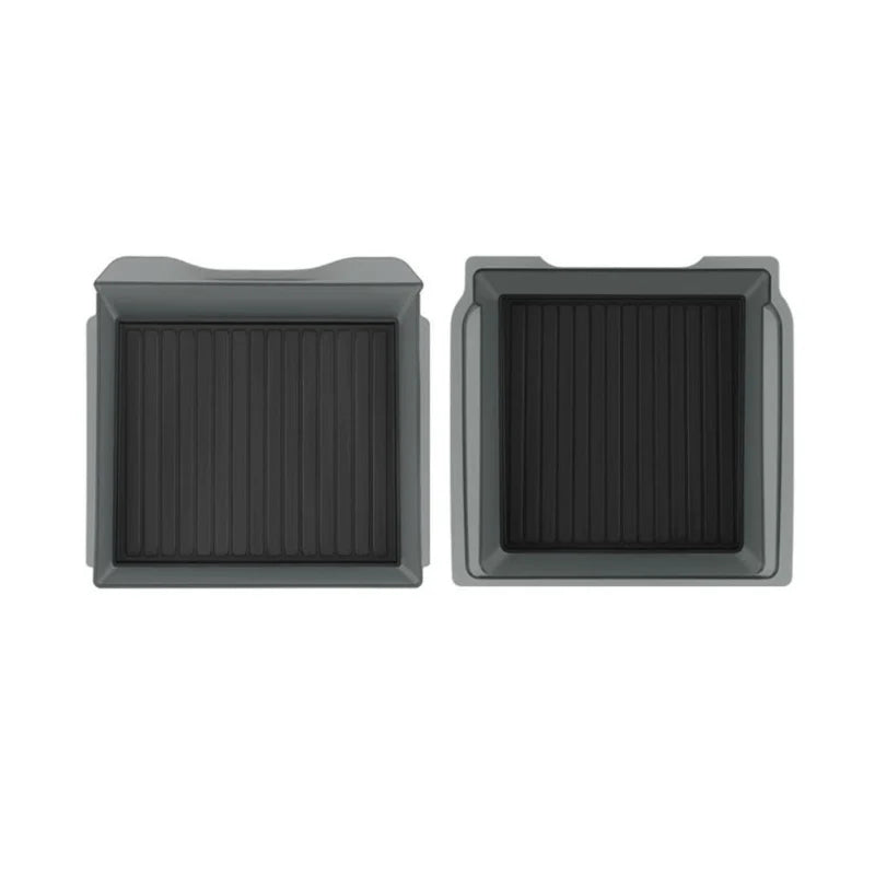 Central Console Armrest Storage Box Kit for Tesla Model Y Juniper & Model 3 Highland | Custom-Fit ABS Organizer with Anti-Slip Silicone Mat