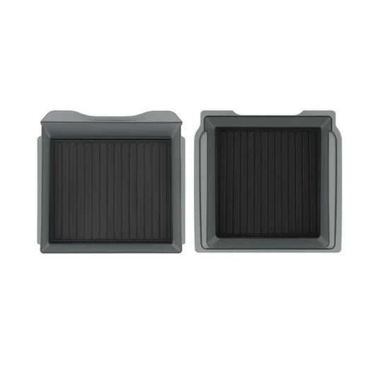 Central Console Armrest Storage Box Kit for Tesla Model Y Juniper & Model 3 Highland | Custom-Fit ABS Organizer with Anti-Slip Silicone Mat