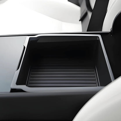 Central Console Armrest Storage Box Kit for Tesla Model Y Juniper & Model 3 Highland | Custom-Fit ABS Organizer with Anti-Slip Silicone Mat