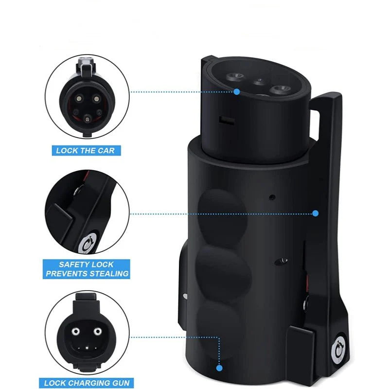 J1772 to Tesla Charging Adapter for Model 3/Y/S/X | Level 1 & Level 2 EV Charger Compatibility | Safe, Durable & Portable