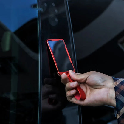 Corded Key Card Holder for Tesla Model 3 & Model Y – Aluminum Alloy Protective Key Cover with Keychain