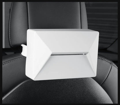 Cybertruck-Style Multi-Function Tissue Box for Tesla Model 3 Model Y Model S Model X – Press-to-Open Car Tissue Holder & Storage Organizer