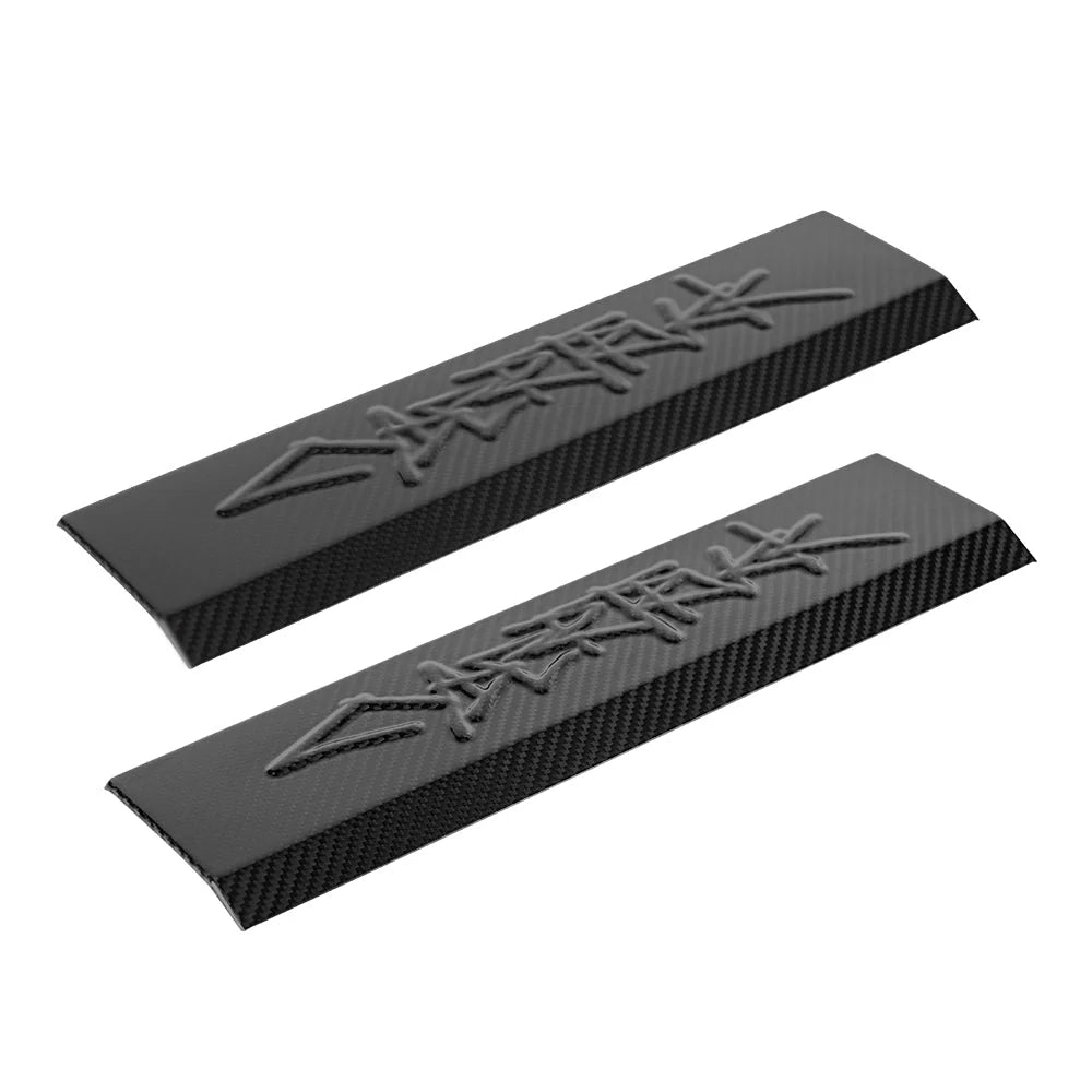 Tesla Cybertruck Dry Carbon Fiber Front Door Sill Trim | Performance Entry Guard Overlay (1 Pair, 2024+)