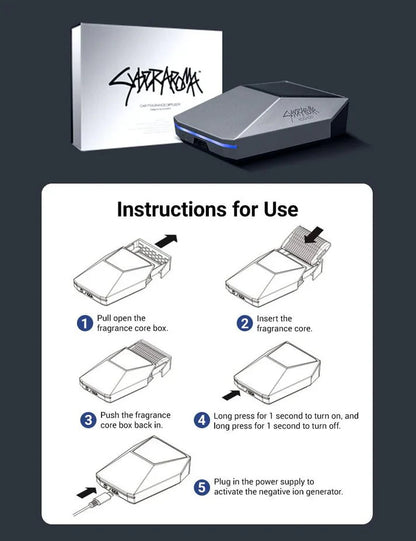 Cybertruck-Style Smart Car Diffuser for Tesla Model X/Y/S/3/Cybertruck – Intelligent Aromatherapy Air Purifier with LED Breathing Light