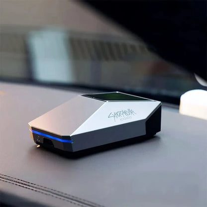 Cybertruck-Style Smart Car Diffuser for Tesla Model X/Y/S/3/Cybertruck – Intelligent Aromatherapy Air Purifier with LED Breathing Light