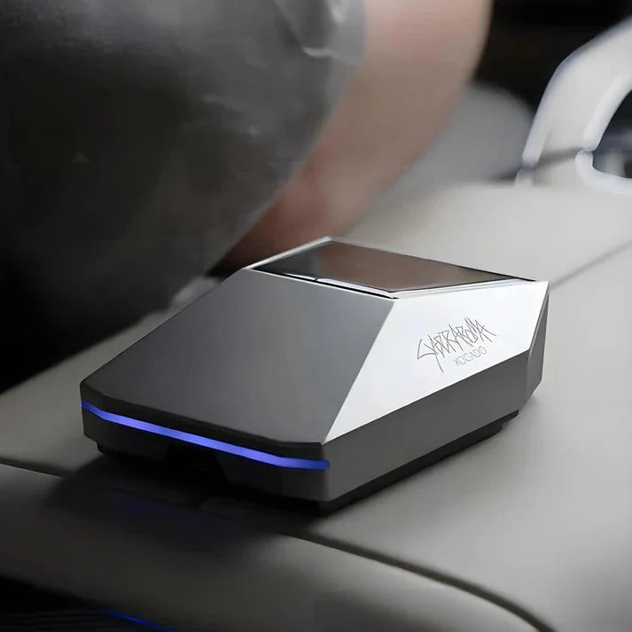 Cybertruck-Style Smart Car Diffuser for Tesla Model X/Y/S/3/Cybertruck – Intelligent Aromatherapy Air Purifier with LED Breathing Light
