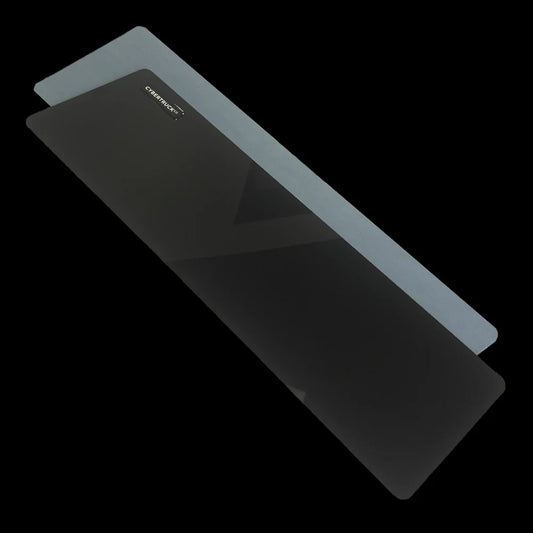 Tesla Cybertruck Visor Extension Sunshade (2024+) – Interior Light Gap Cover, Gloss Black UV-Protected Polycarbonate, Set of 2