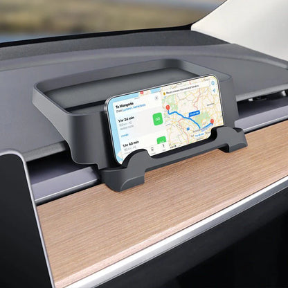 Dashboard Concealed Storage Tray for Tesla Model 3 Highland & Model Y – Hidden Organizer Behind Center Screen