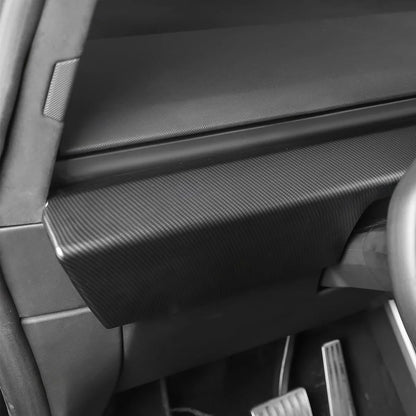 Real Carbon Fiber Dashboard Trim Cover for Tesla Cybertruck 2024+ | Dash Panel Protection Overlay (2-Piece Set)