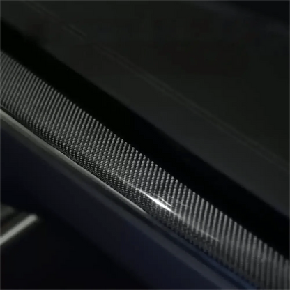 Dry Carbon Fiber Dashboard Panel Overlay for Tesla Model S / Model X (2021+) | Real Carbon Interior Trim Upgrade
