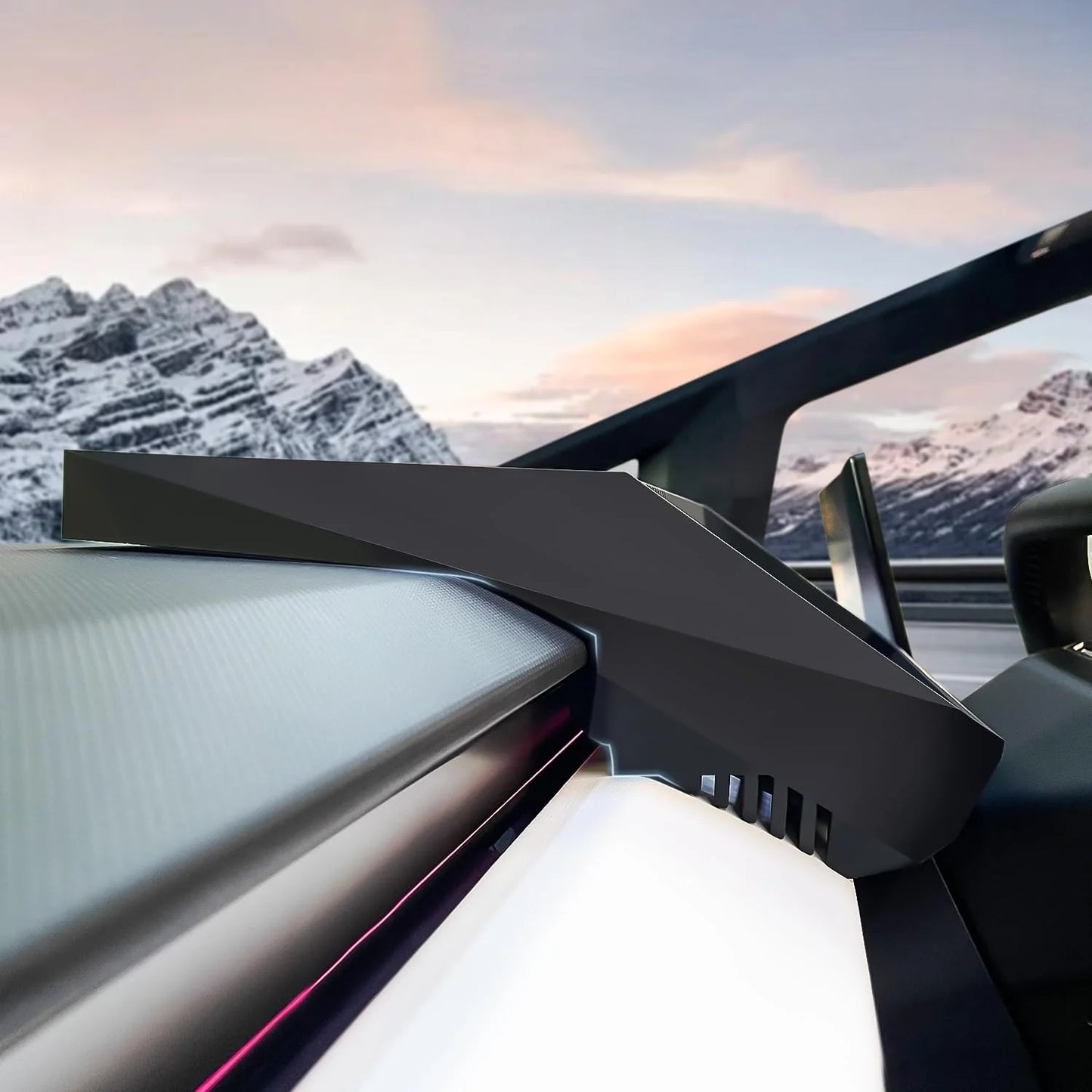 Dashboard Storage Box for Tesla Cybertruck (2024–Present) – Custom-Fit Silicone Organizer Behind Center Display