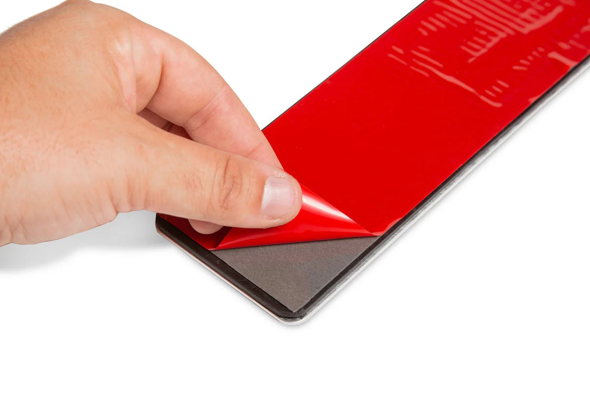 Tesla Model S Foot Rest Dead Pedal Cover – Brushed Aluminum with Non-Slip Rubber Strips