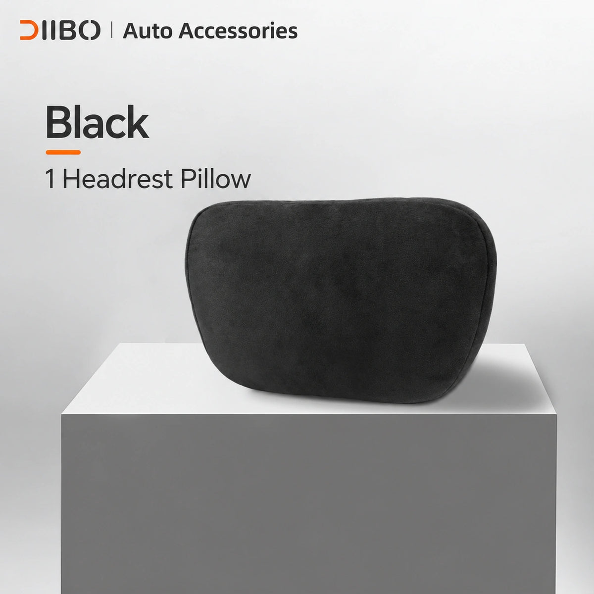 Dibo Tesla accessory - Black; 1 Headrest Pillow. Preserve product count exactly and do NOT add medical claims.