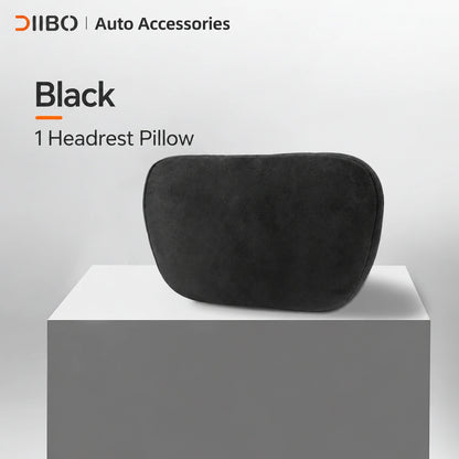 Dibo Tesla accessory - Black; 1 Headrest Pillow. Preserve product count exactly and do NOT add medical claims.