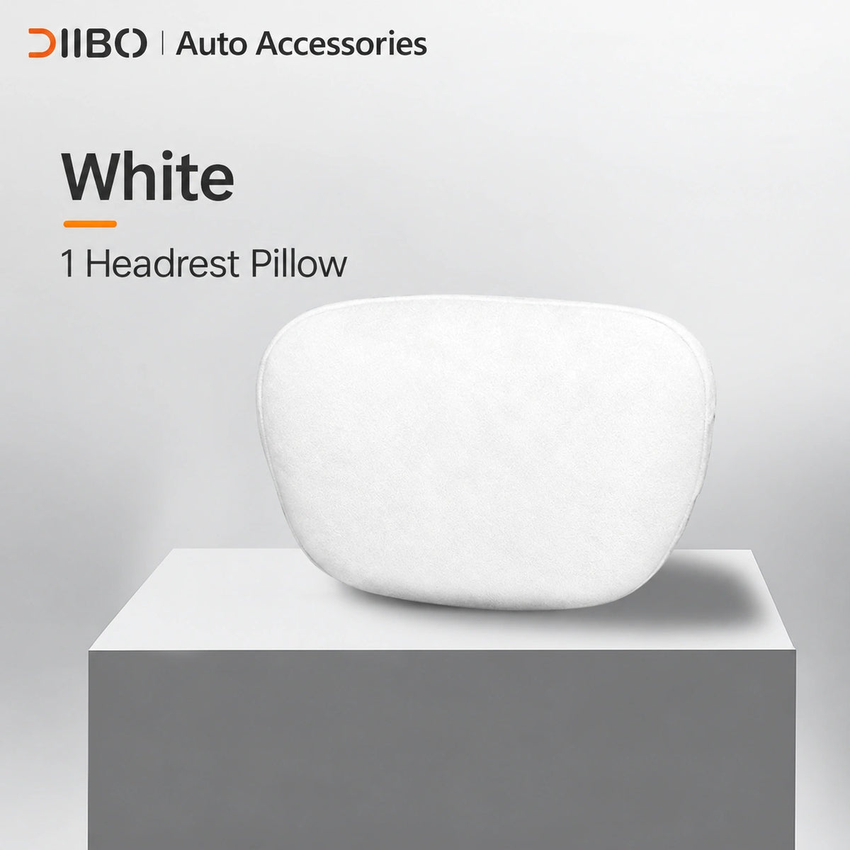 Dibo Tesla accessory - White; 1 Headrest Pillow. Preserve product count exactly and do NOT add medical claims.
