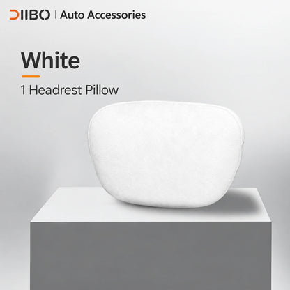 Dibo Tesla accessory - White; 1 Headrest Pillow. Preserve product count exactly and do NOT add medical claims.