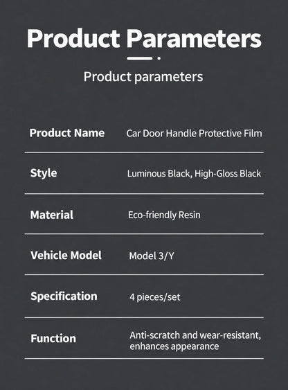 Tesla Luminous Door Handle Covers - English product detail