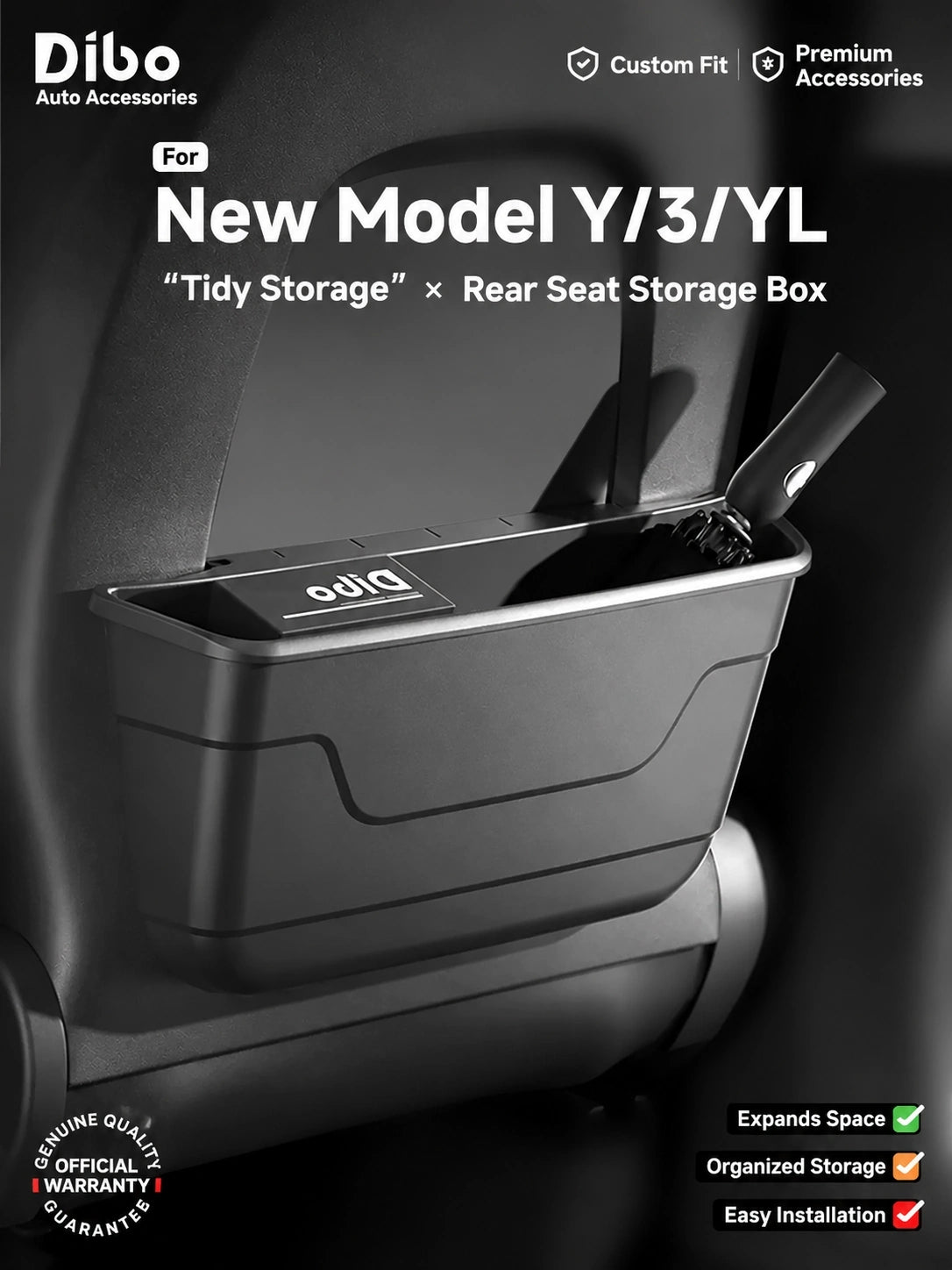 Tesla Rear Seat Storage Bins - English product detail