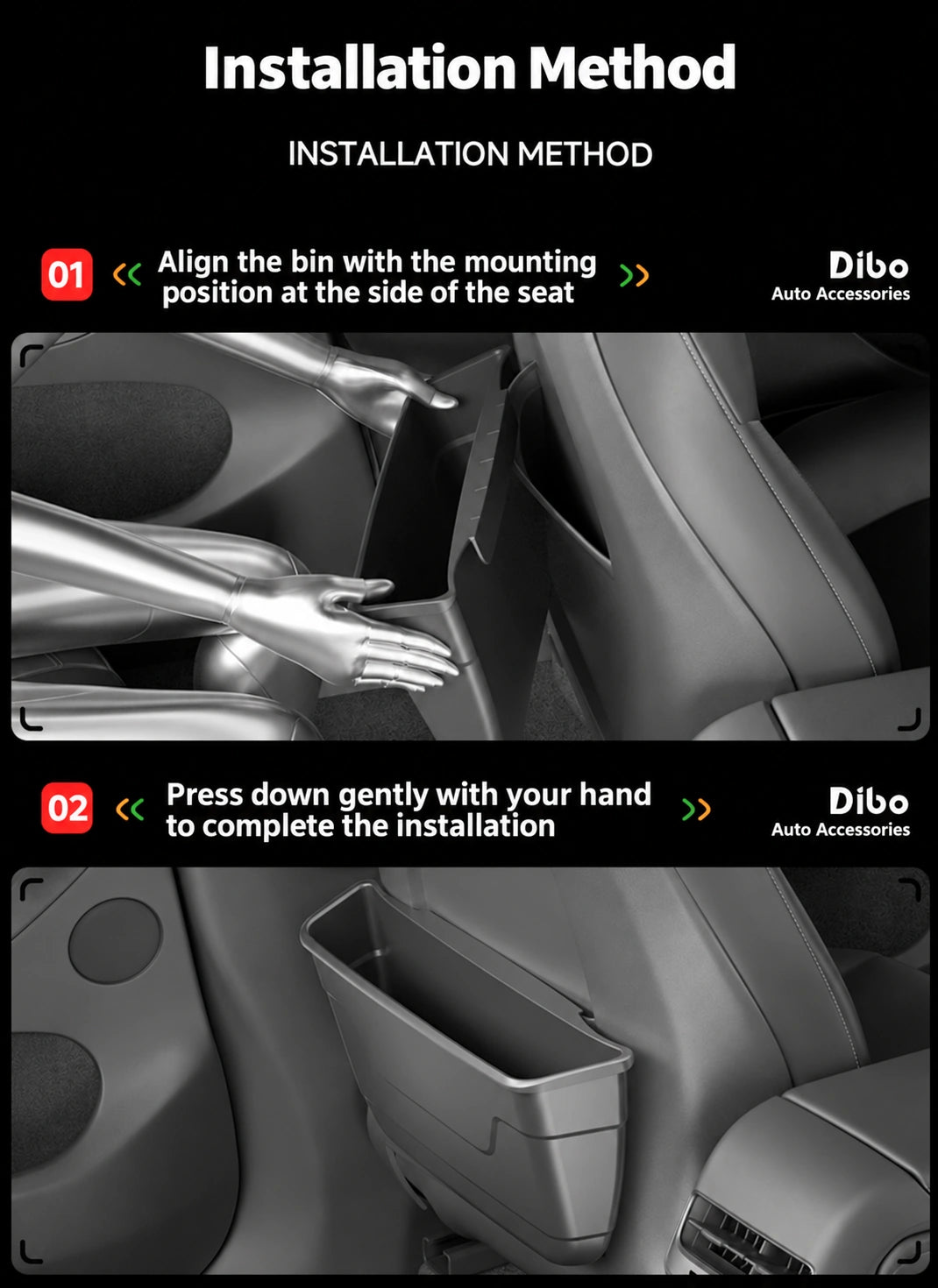 Tesla Rear Seat Storage Bins - English product detail