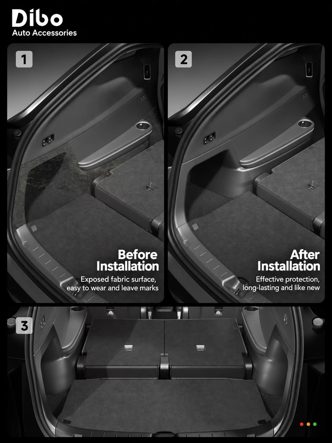 Tesla Model Y L Trunk Side Protectors - English product detail