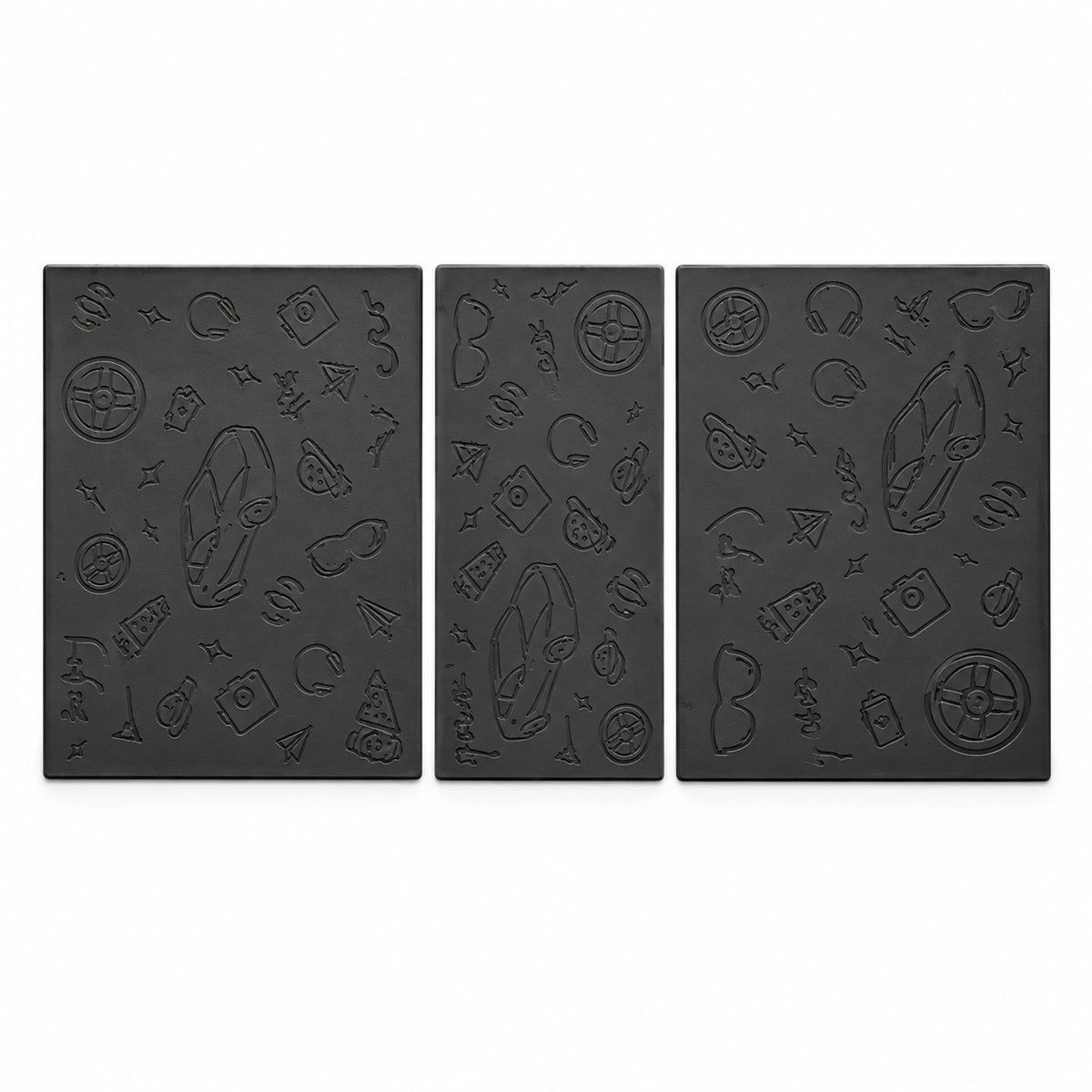 Tesla Silicone Console Protective Mats - white-background main product photo