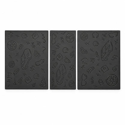 Tesla Silicone Console Protective Mats - white-background main product photo
