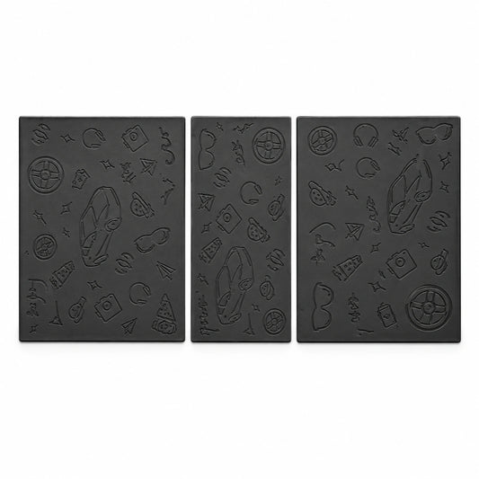 Tesla Silicone Console Protective Mats - white-background main product photo