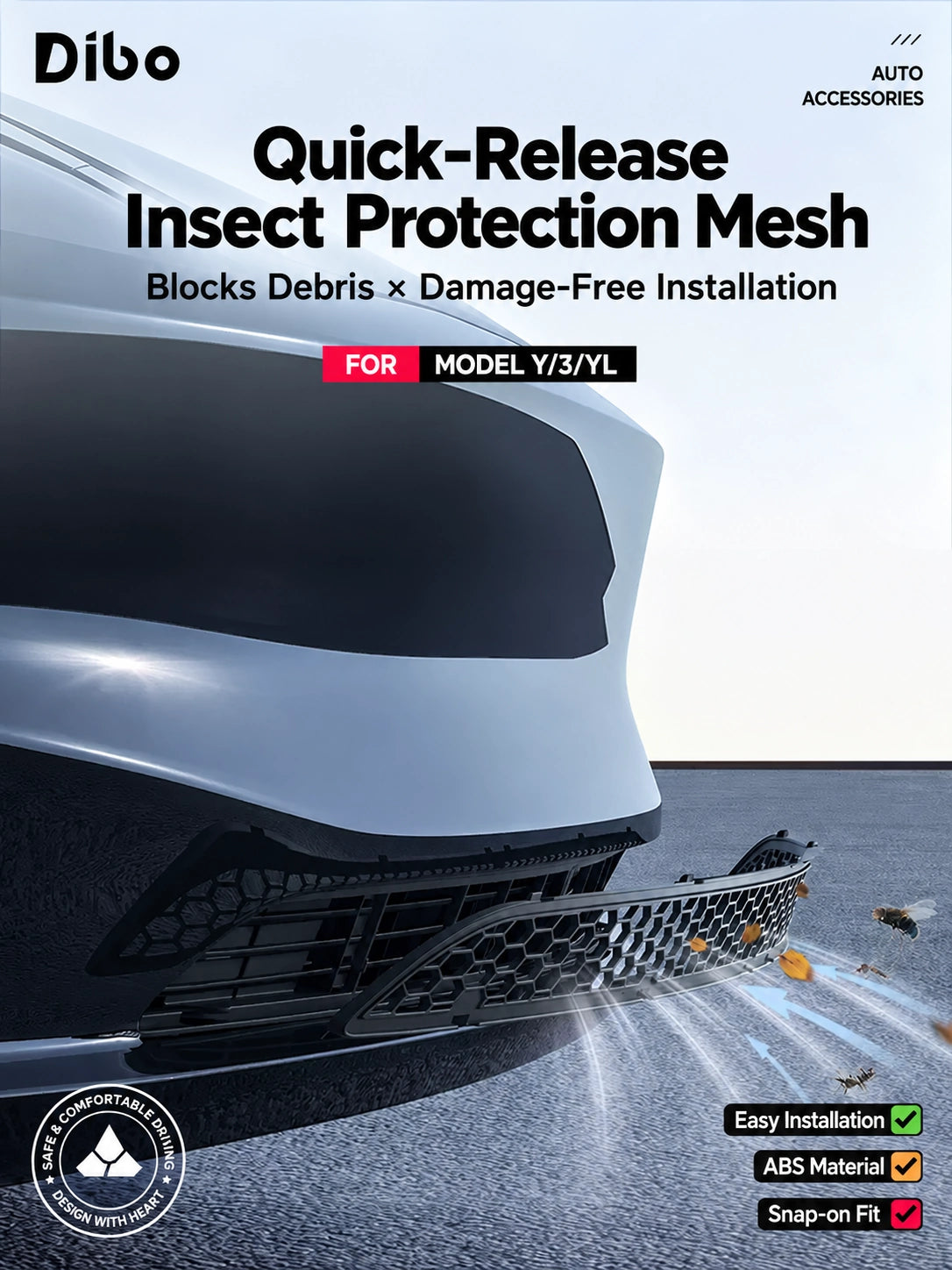 Dibo quick release insect grille - English detail 03-00