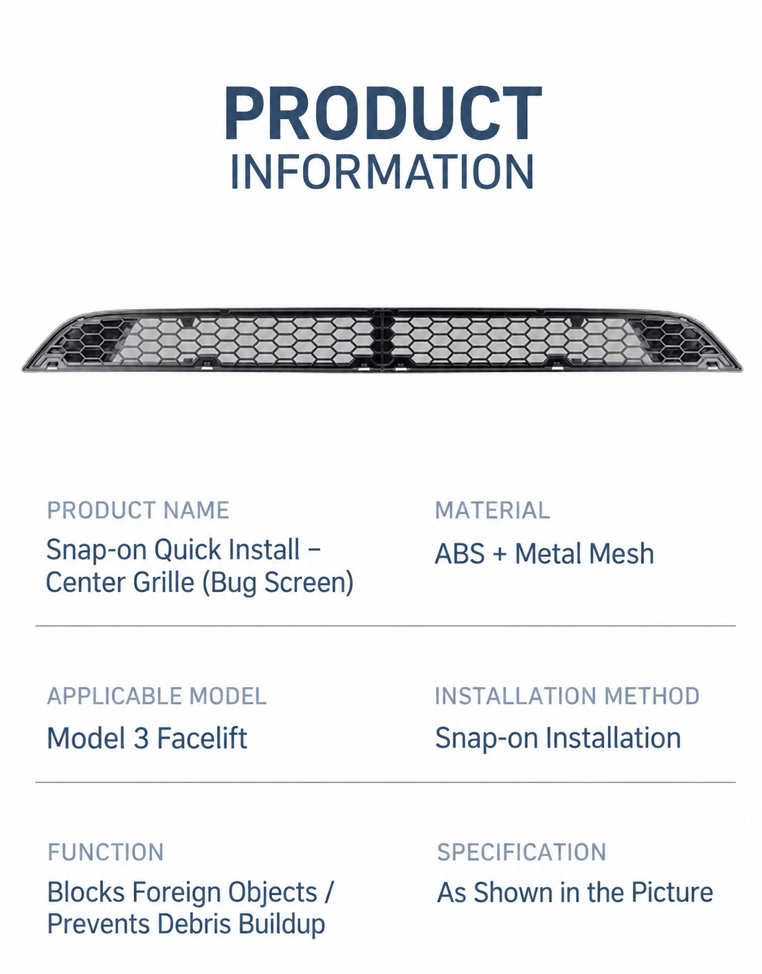 Dibo quick release insect grille - English detail 03-06