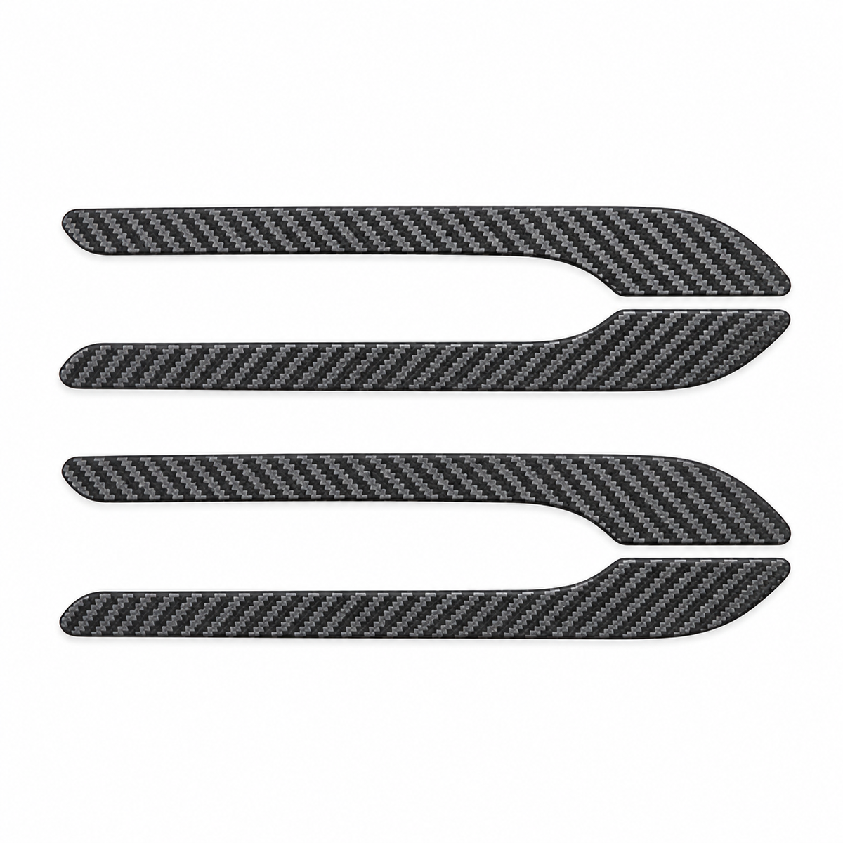 Dibo carbon pattern door handle covers - white background product photo