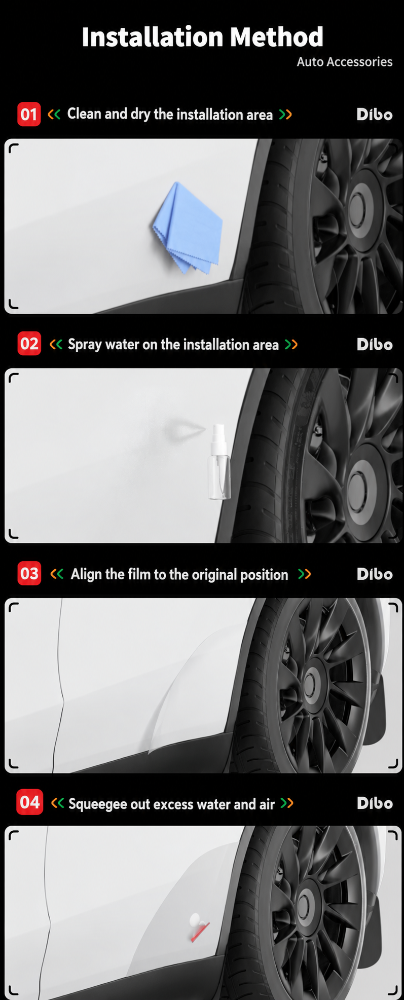 Dibo TPU door paint protection film - English detail 06-05