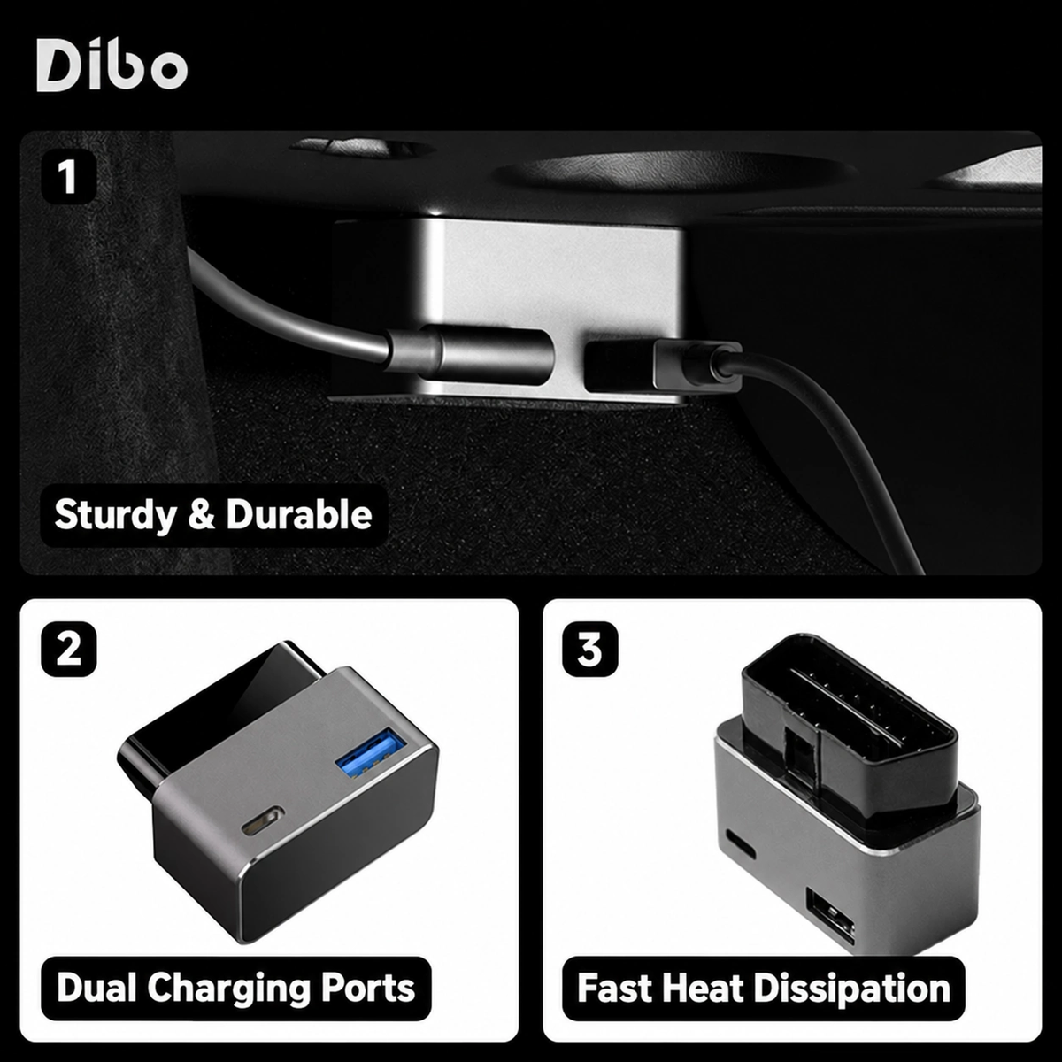 Dibo Tesla accessory option - Type-C+USB - 07-sku-00