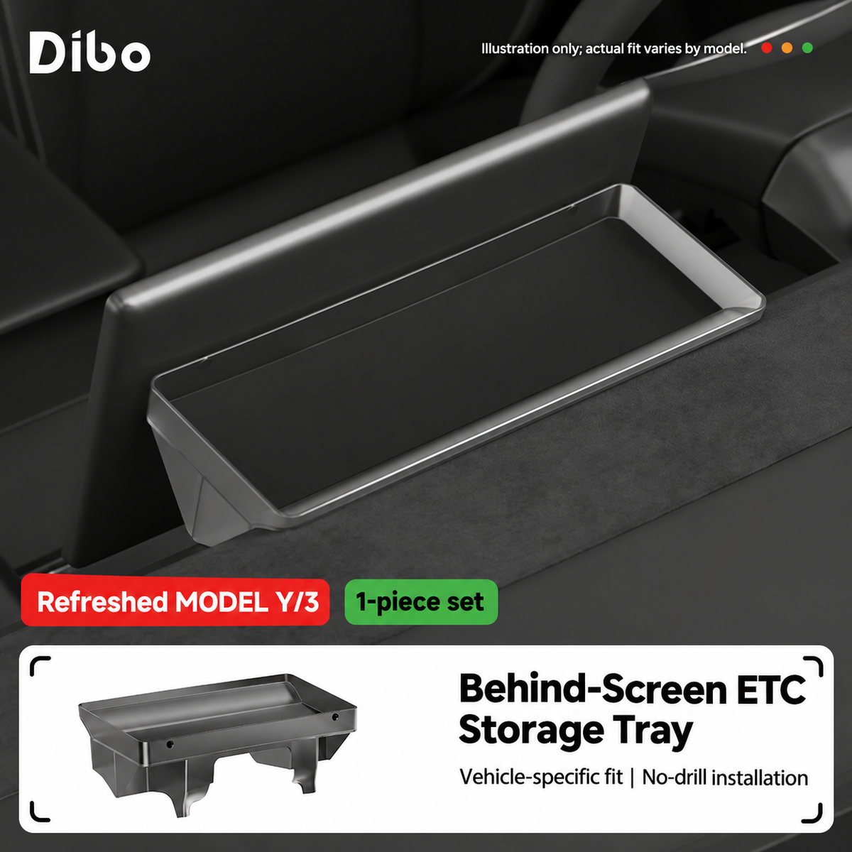 Tesla behind-screen storage organizer product detail 01