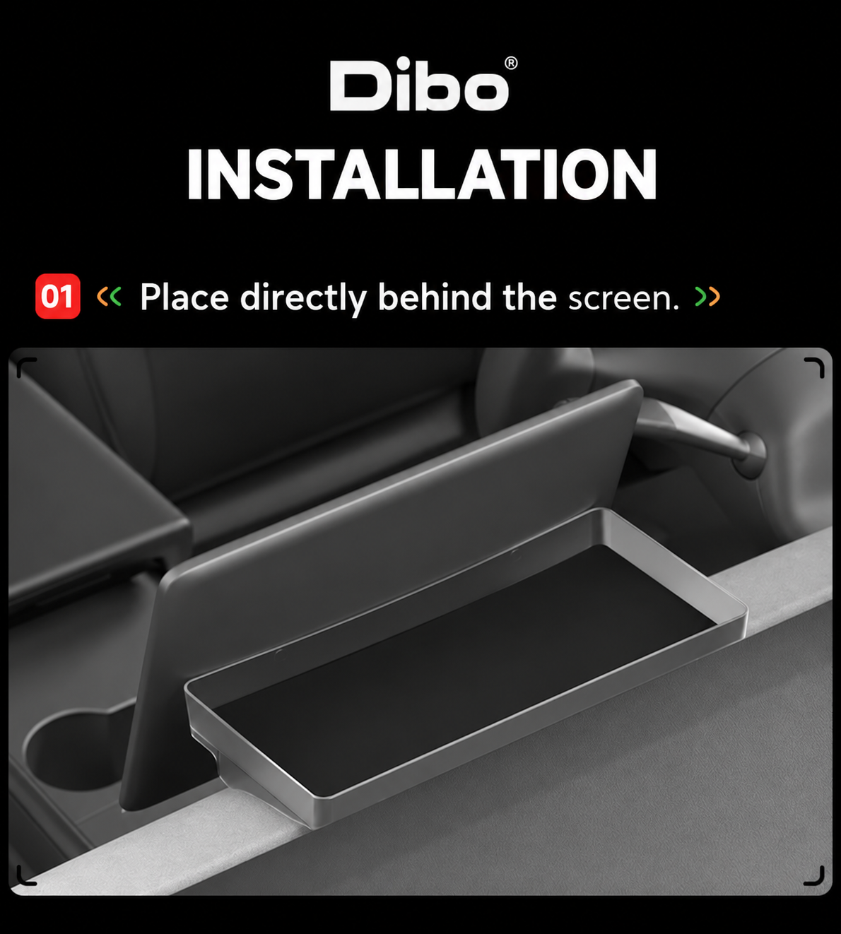 Tesla behind-screen storage organizer product detail 06