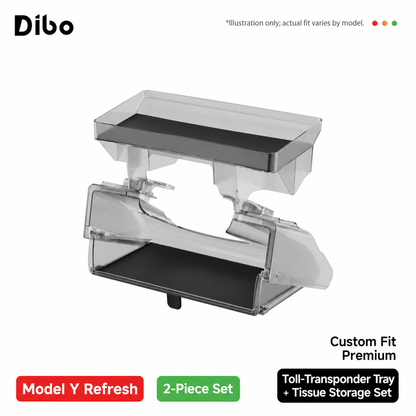 Behind-Screen Storage Trays - Refreshed Model Y - Under-screen box + ETC tray