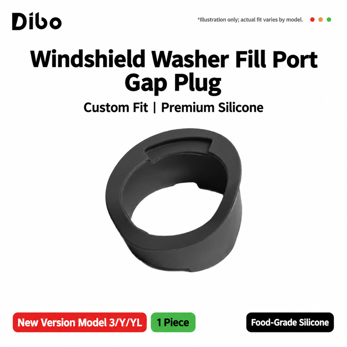Washer Filler Seals & Filters - Refreshed Model 3 / Y / Y L - Silicone gap seal