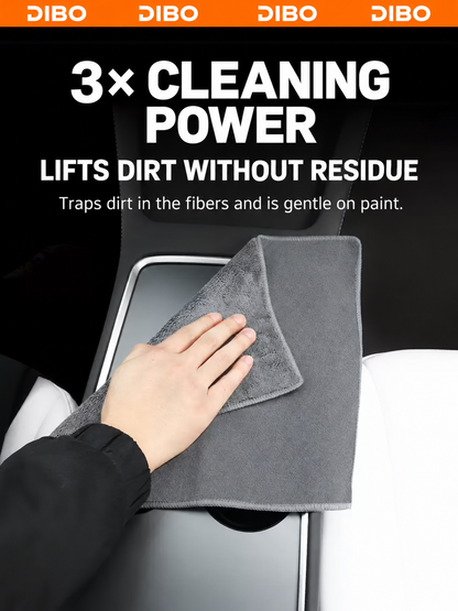 Gray microfiber cleaning towels product detail 00