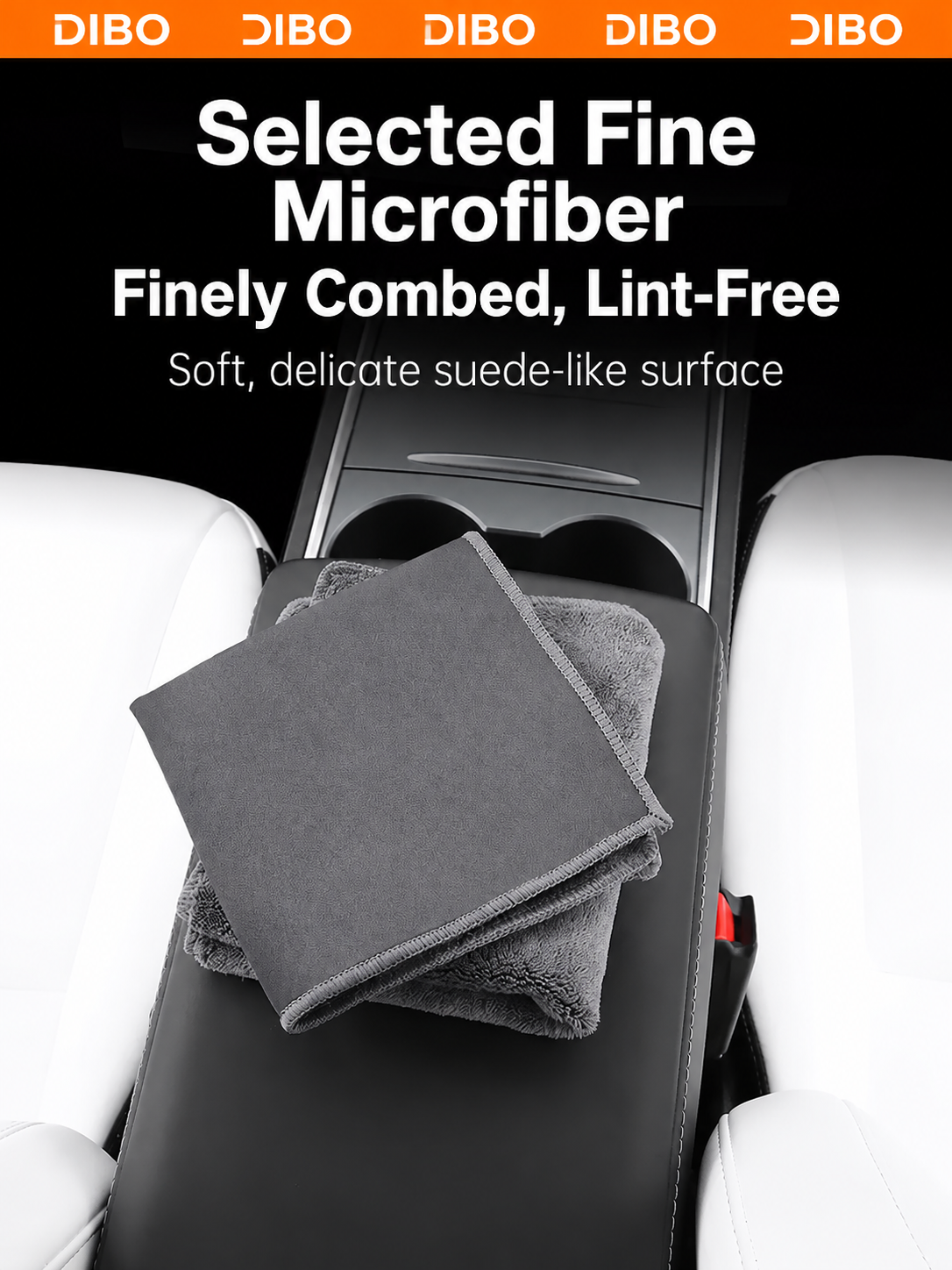 Gray microfiber cleaning towels product detail 02