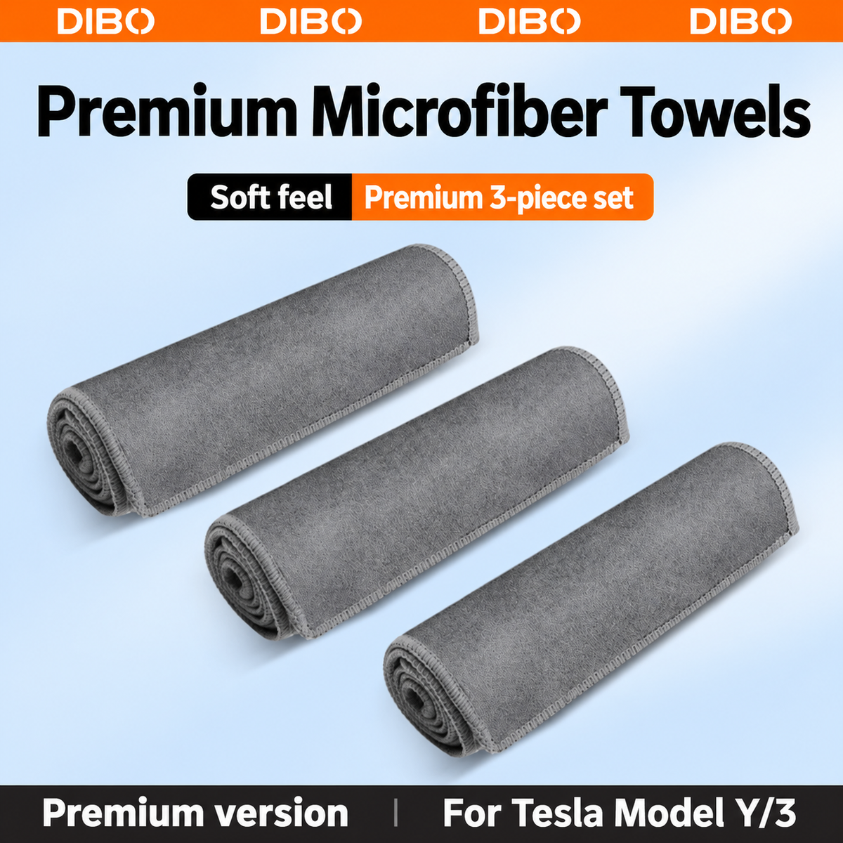 Gray microfiber cleaning towels product detail 03
