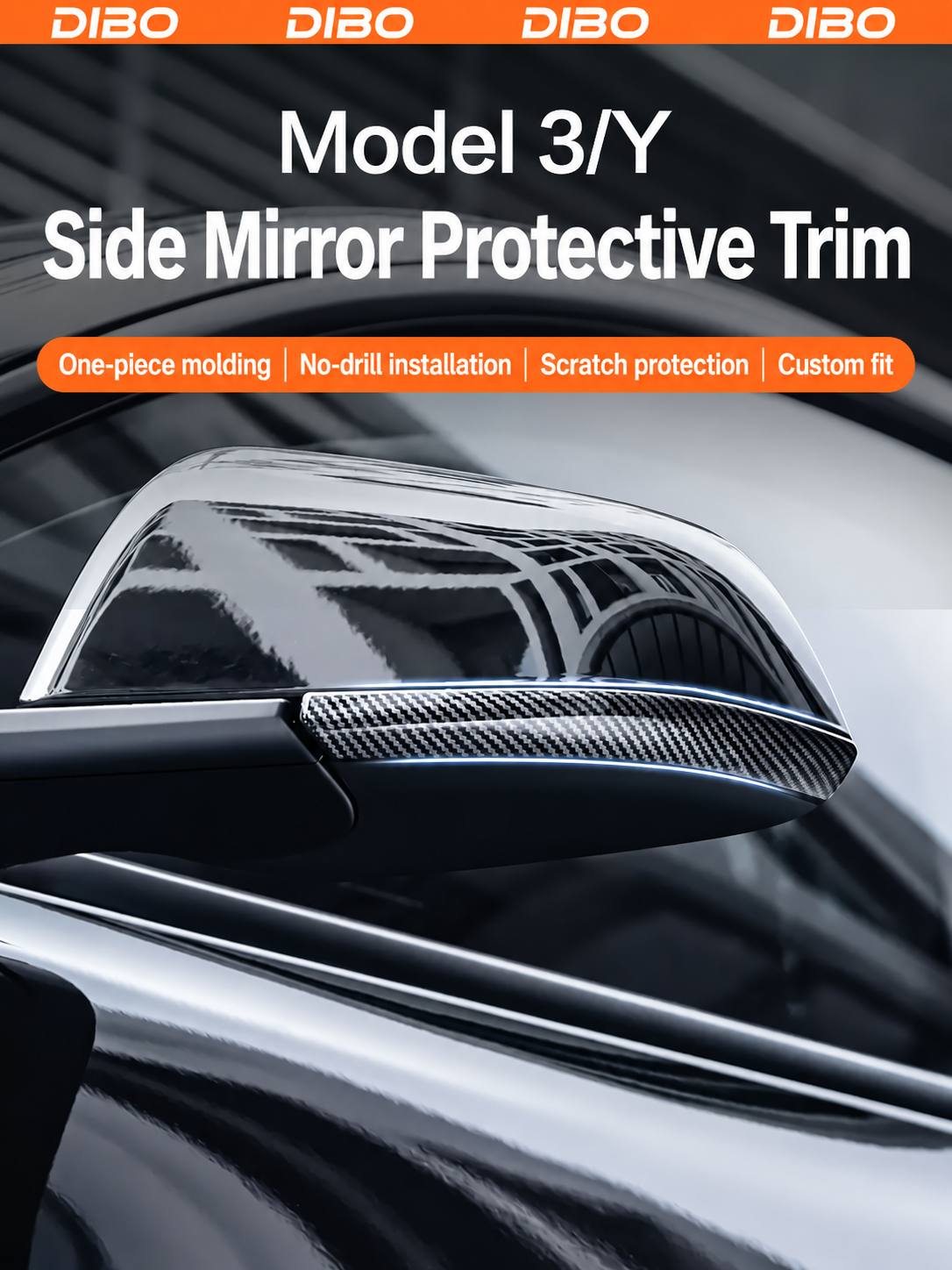 Tesla mirror protective trim product detail 01