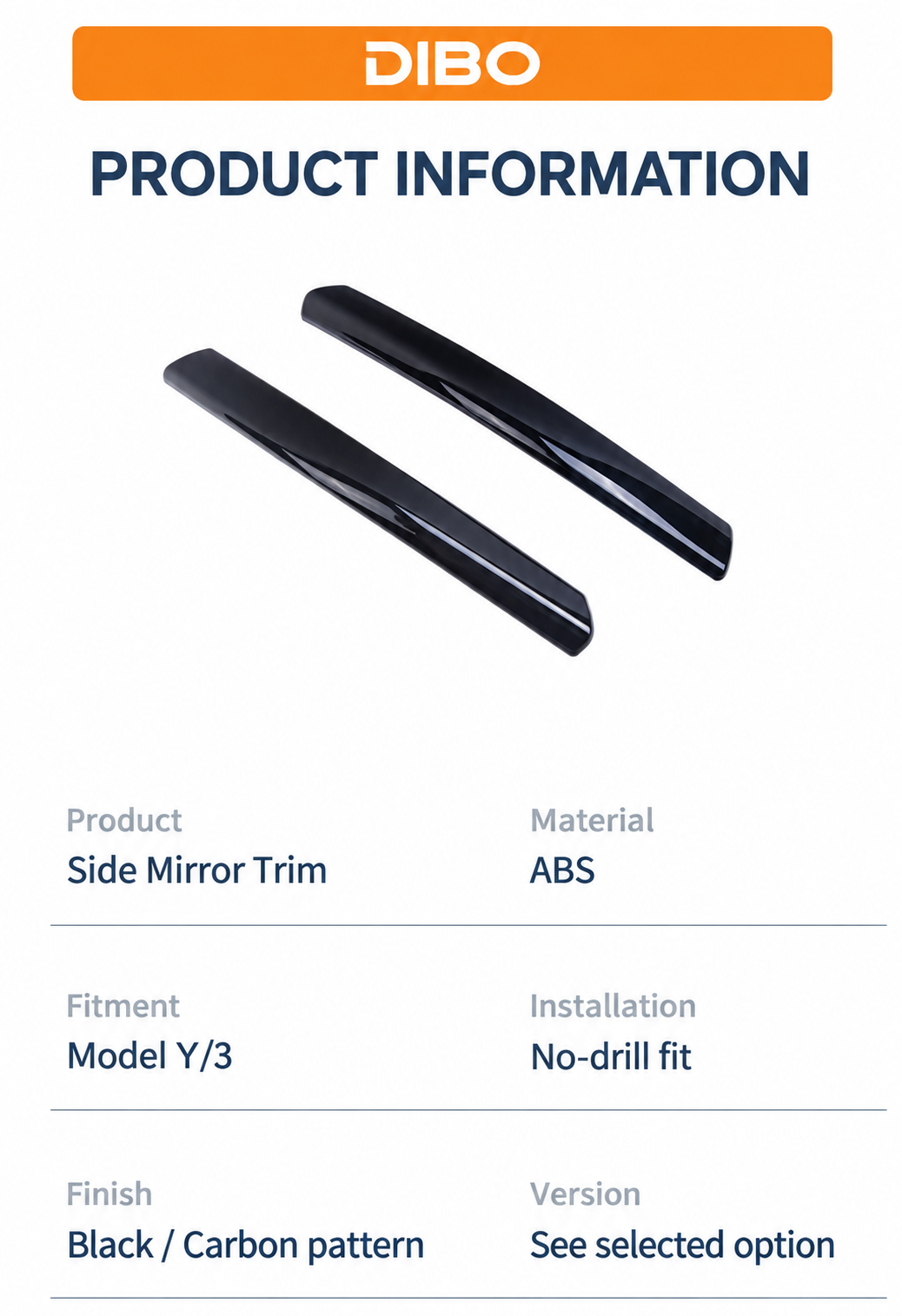 Tesla mirror protective trim product detail 05