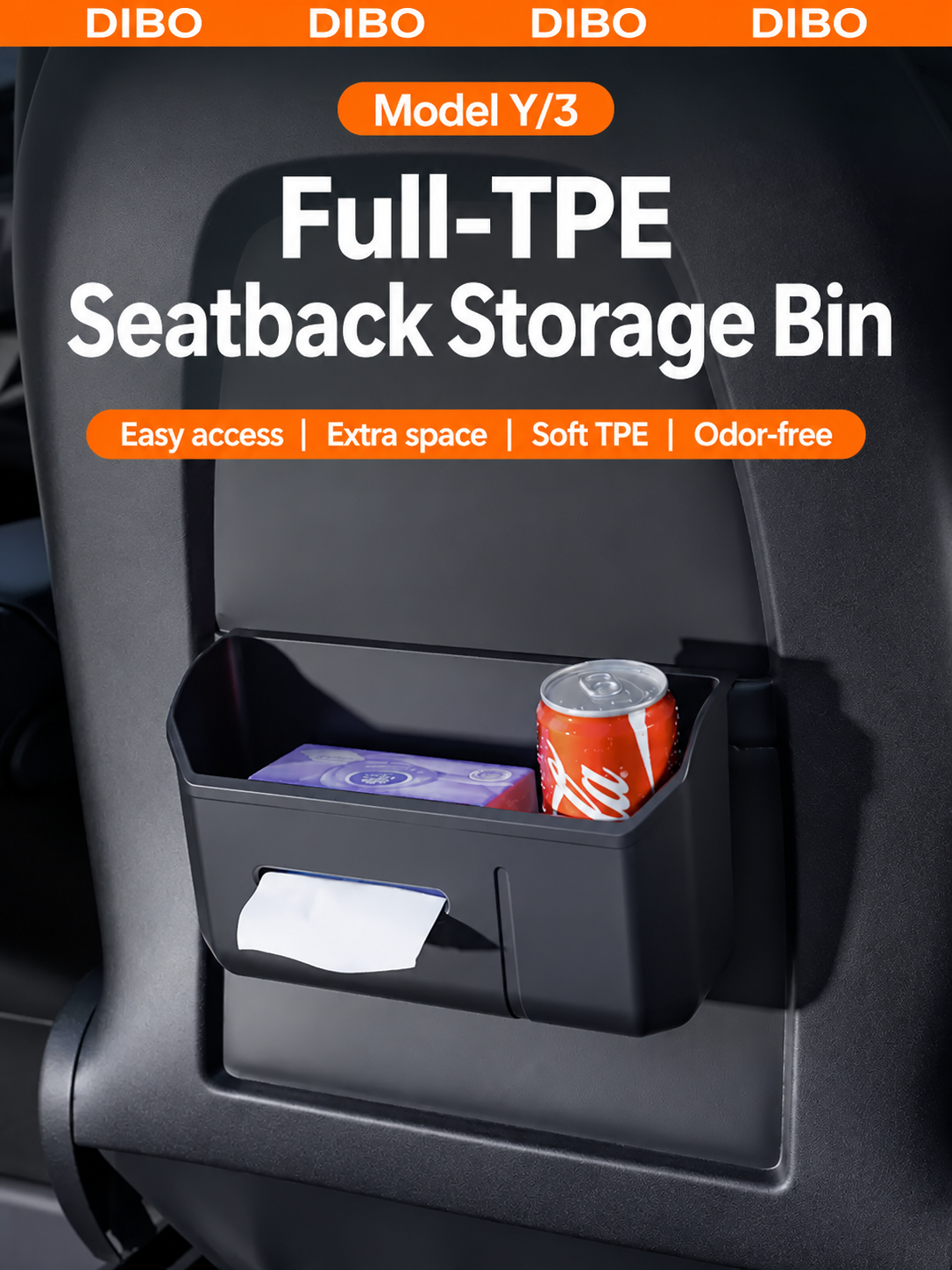 Tesla seatback tissue storage bin product detail 03