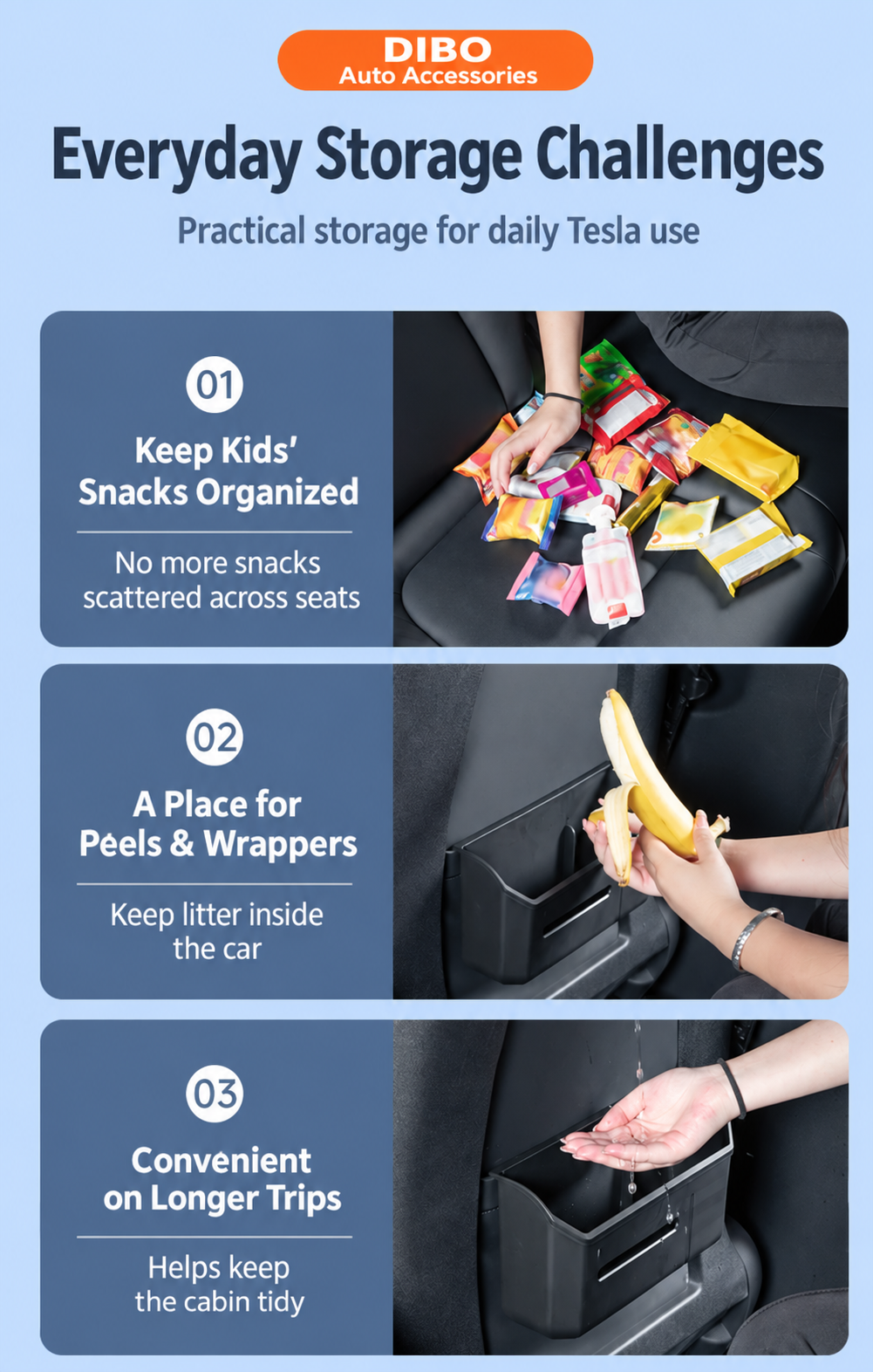Tesla seatback tissue storage bin product detail 05