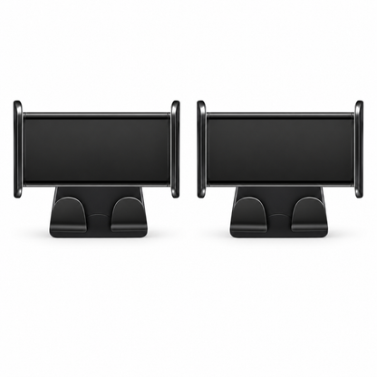 Dibo Tesla seatback phone and tablet holders - two-piece set on white