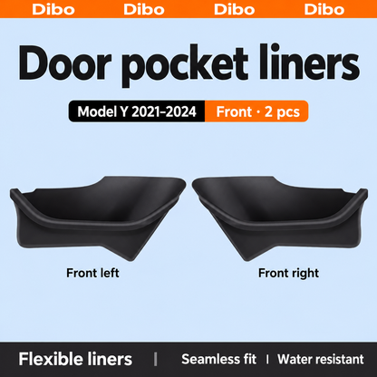 Dibo door pocket liners - Model Y 2021-2024 / Front / 2 pcs
