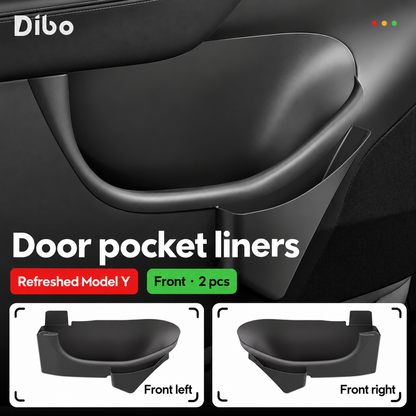 Dibo door pocket liners - Model Y refreshed / Front / 2 pcs