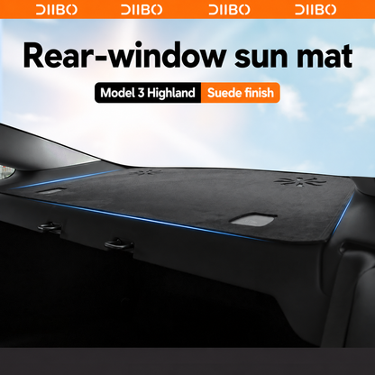 Dibo sun mat and shade options - Model 3 Highland / rear-window mat only