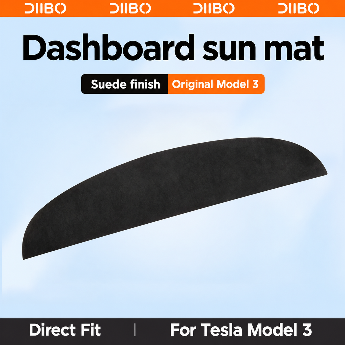Dibo sun mat and shade options - Model 3 original / dashboard mat