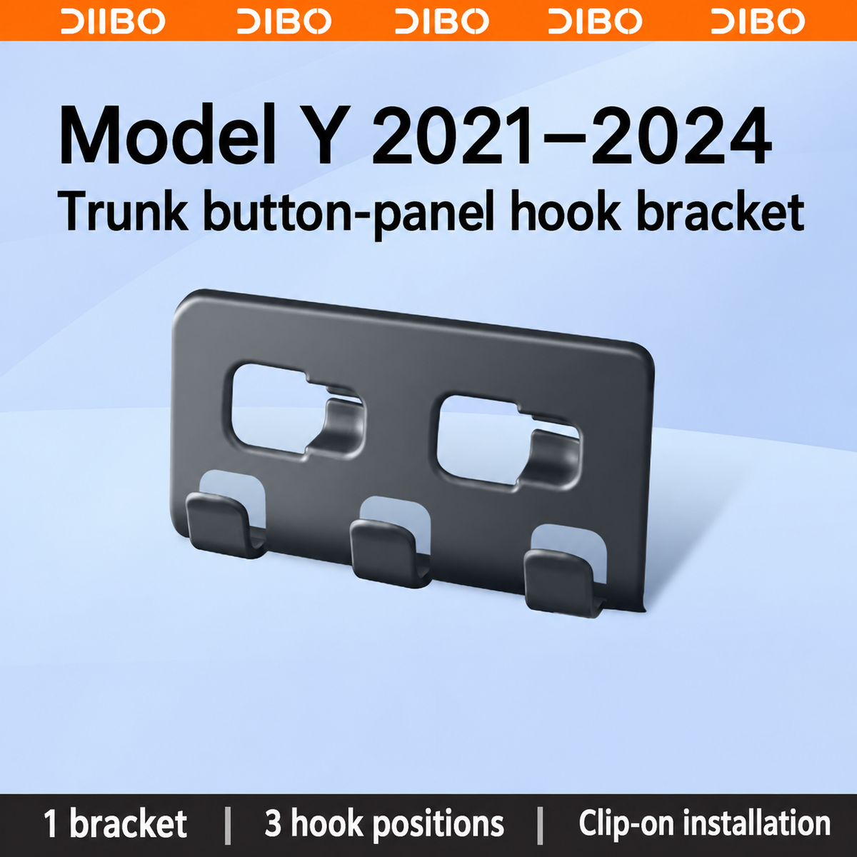 Dibo trunk hook bracket - Model Y 2021-2024 / 3-hook bracket / 1 pc
